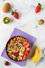Diet fruit smoothie bowl
