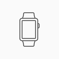 smartwatch icon, watch vector, sport illustration