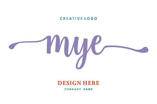MYE lettering logo is simple, easy to understand and authoritative
