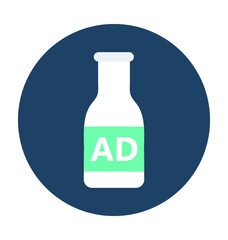 Beverage Label Vector Icon