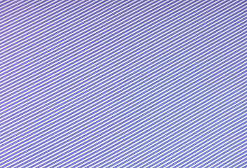Close up of white and blue striped textile background.