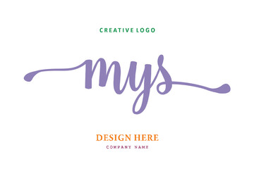 MYS lettering logo is simple, easy to understand and authoritative