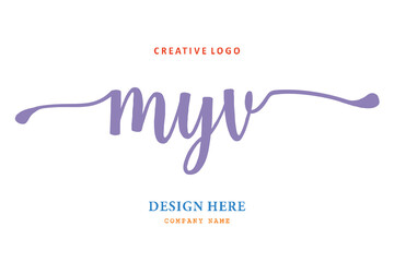 MYV lettering logo is simple, easy to understand and authoritative