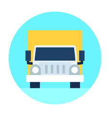 Logistic Truck Vector Icon