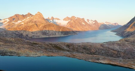 Fototapeta na wymiar Greenland Green Nature Wallpaper in High Definition 