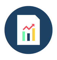 Graph Report Vector Icon