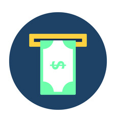Cash Withdrawal Vector Icon