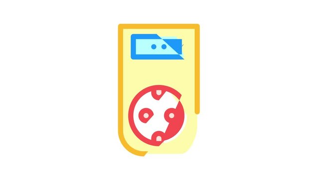 wattmeter measuring equipment color icon animation