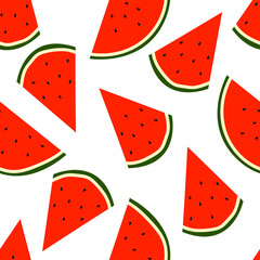 seamless pattern with watermelon