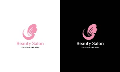 Vector logo design for beauty salon, hair salon, cosmetic