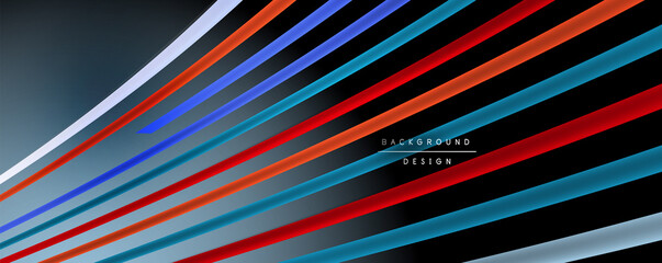 Abstract colorful lines vector background. Internet, big data and technology connections concept, abstract template