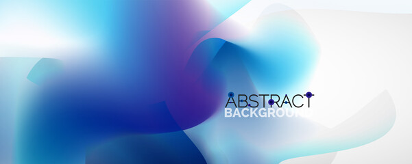 Fluid color gradient abstract background, trendy colorful wallpaper. Vector illustration for placards, brochures, posters, banners and covers