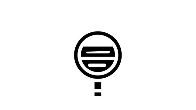 hardness meter or durometer glyph icon animation