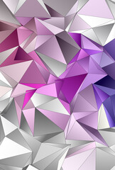 Obraz premium 3d Triangles, abstract background. Design wallpaper.