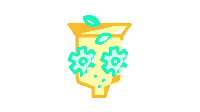 crusher equipment color icon animation