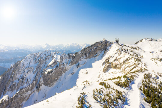 Hochkar skiing resort in Lower Austria during winter