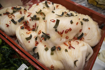 Traditional korean dish kimchi