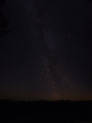 view of the Milky Way from Karelia in Russia