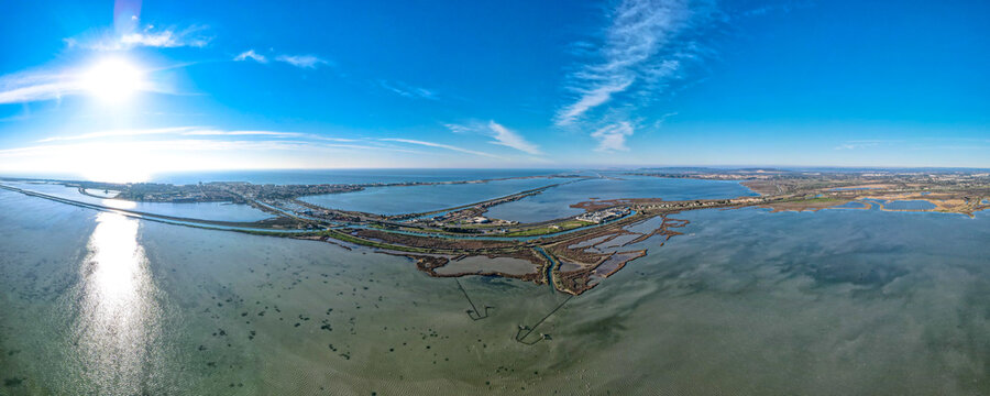  maison de la nature, wildlife reserve, nature reserve, bird park, aerial, panoramic, wildlife, nature, montpellier, mediterranean sea, lagoon, palavas les flotes, lattes, perol, carnon, flamingo
