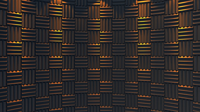 Sound Dampening Foam Background Pattern Stock Illustration - Download Image  Now - Podcasting, Recording Studio, Soundproof - iStock
