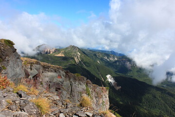 Obraz premium 八ヶ岳の一山、硫黄岳