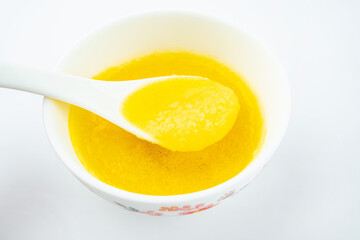 A bowl of golden chanterelle