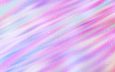 Light Purple, Pink vector pattern with night sky stars. - obrazy, fototapety, plakaty