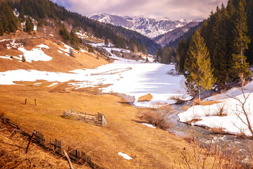 Landscape of olimpic mountain Bjelasnica. 