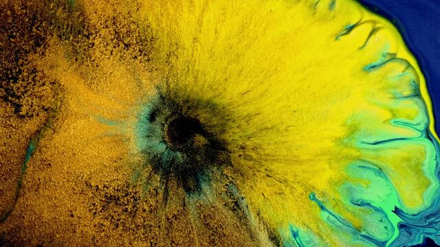 Fluid art. Macro Abstract color moving background close up