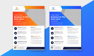 Corporate Business Flyer Design Template |  Corporate Flyer Design Vector | Modern & Creative Template