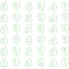 a collection of leaves icons with simple and beautiful shapes. green color, print, wallpaper, fabric, paper