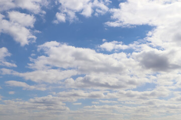 View of beautiful blue sky with white clouds