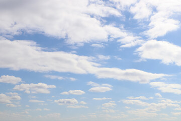 View of beautiful blue sky with white clouds