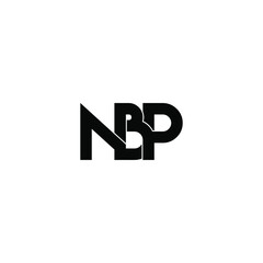 nbp letter original monogram logo design