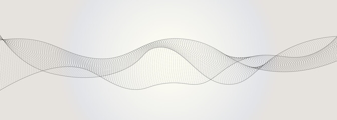 Abstract background with dynamic waves