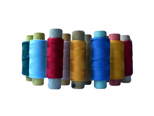 spools of thread isolated on white