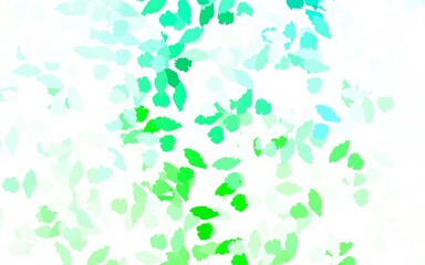 Light Green vector background with abstract shapes.