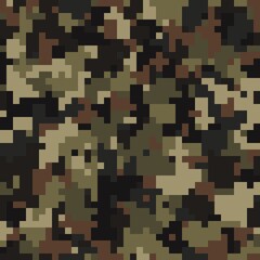 Texture military camouflage seamless pattern. Abstract army vector illustration