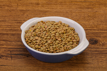 Vegan cuisine - Dry lentil heap