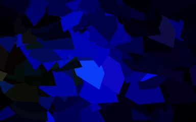 Fototapeta premium Dark Blue, Green vector layout with lines, triangles.