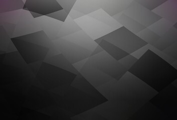 Fototapeta premium Dark Gray vector pattern in square style.