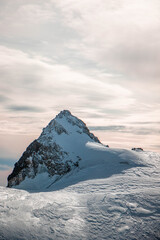 swiss landscape from helicopter