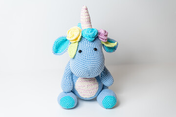 Amigurumi Unicorn Dinosaur out of Wool Bavaria