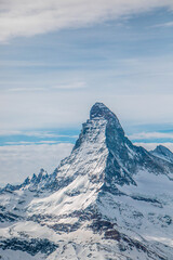 swiss landscape from helicopter
