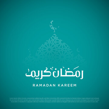 Ramadan kareem background. Illustration vector graphic of good for greeting card, poster, flyer and template