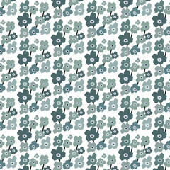 seamless pattern with blue and white circles