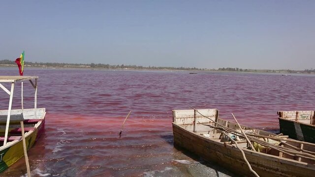 Lac Rose Ou Lac Retba Au Sénégal