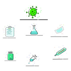 science icon set
