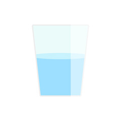  Glass Of Water icon . Flat Design. Vector Illustration