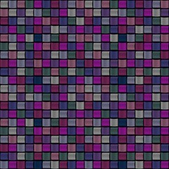 coloured embroidery square on black background